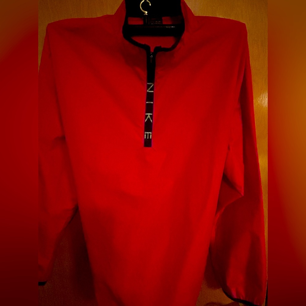 NIKE Red Quarter-Zip Pullover